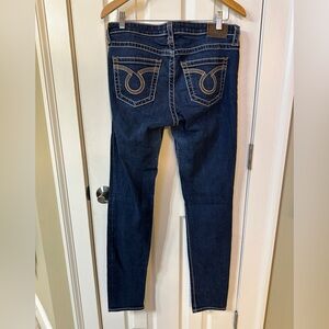 Big Star Maddie Skinny Trendy Long Western Jeans Sz 30L